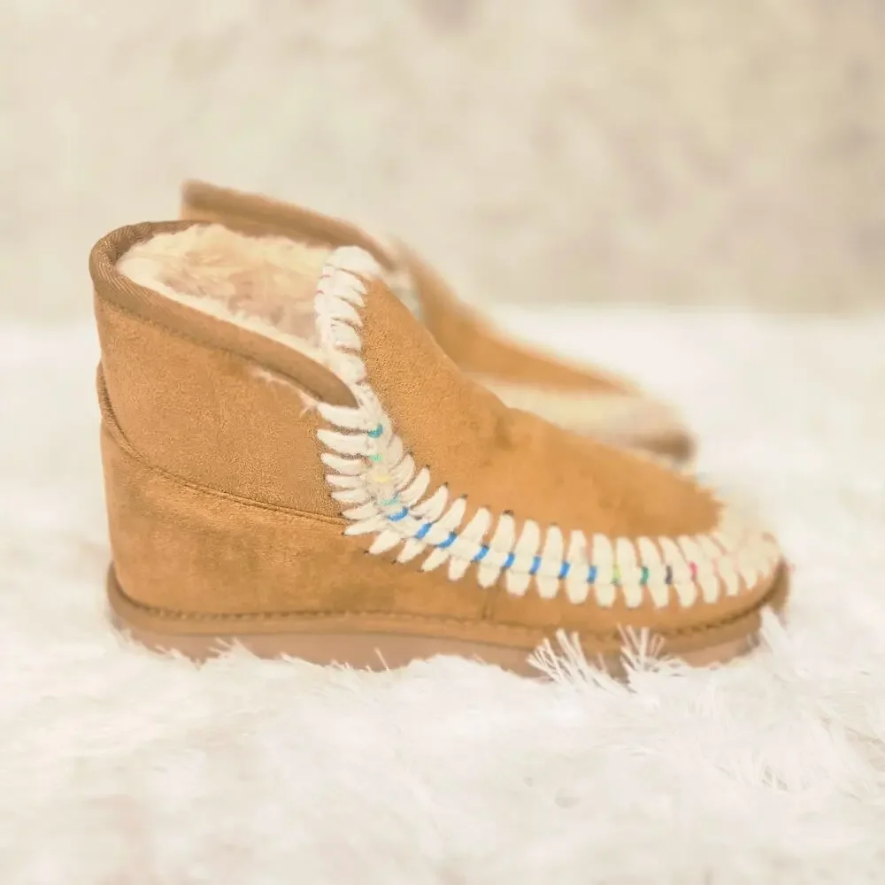 Women's Wild Pair Jolene Booties Chestnut W8 - Picture 6 of 6